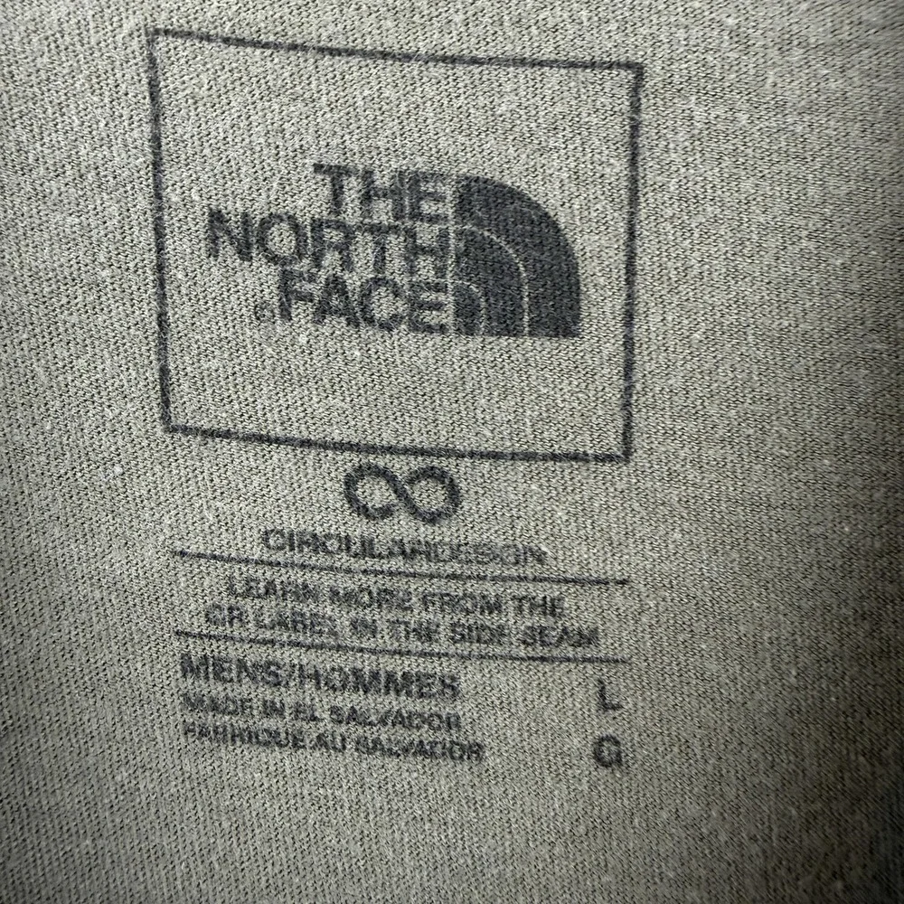 The North Face Shirt Mens Large Green Logo Graphic Tee T-Shirt Tagless